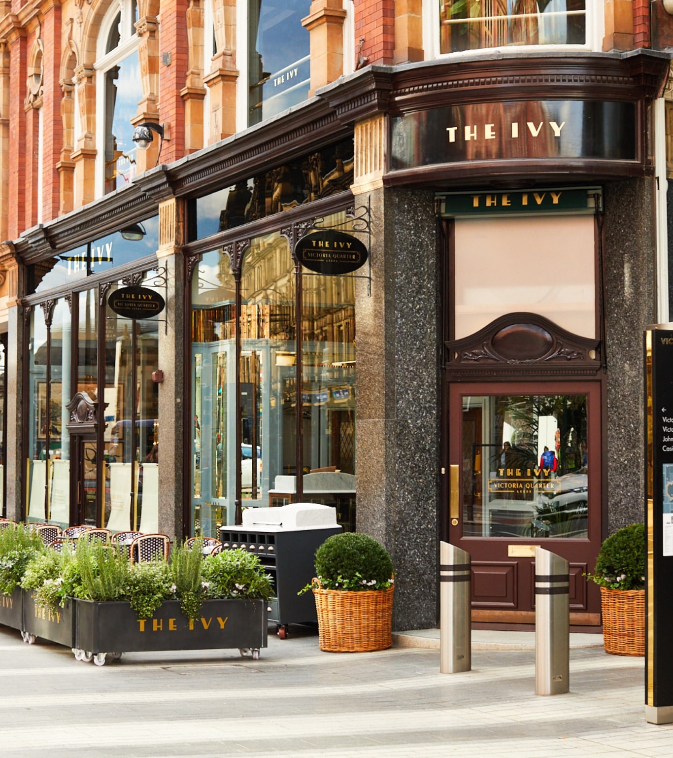 The exterior of "The Ivy" situated in the Victoria Quarter, Leeds.