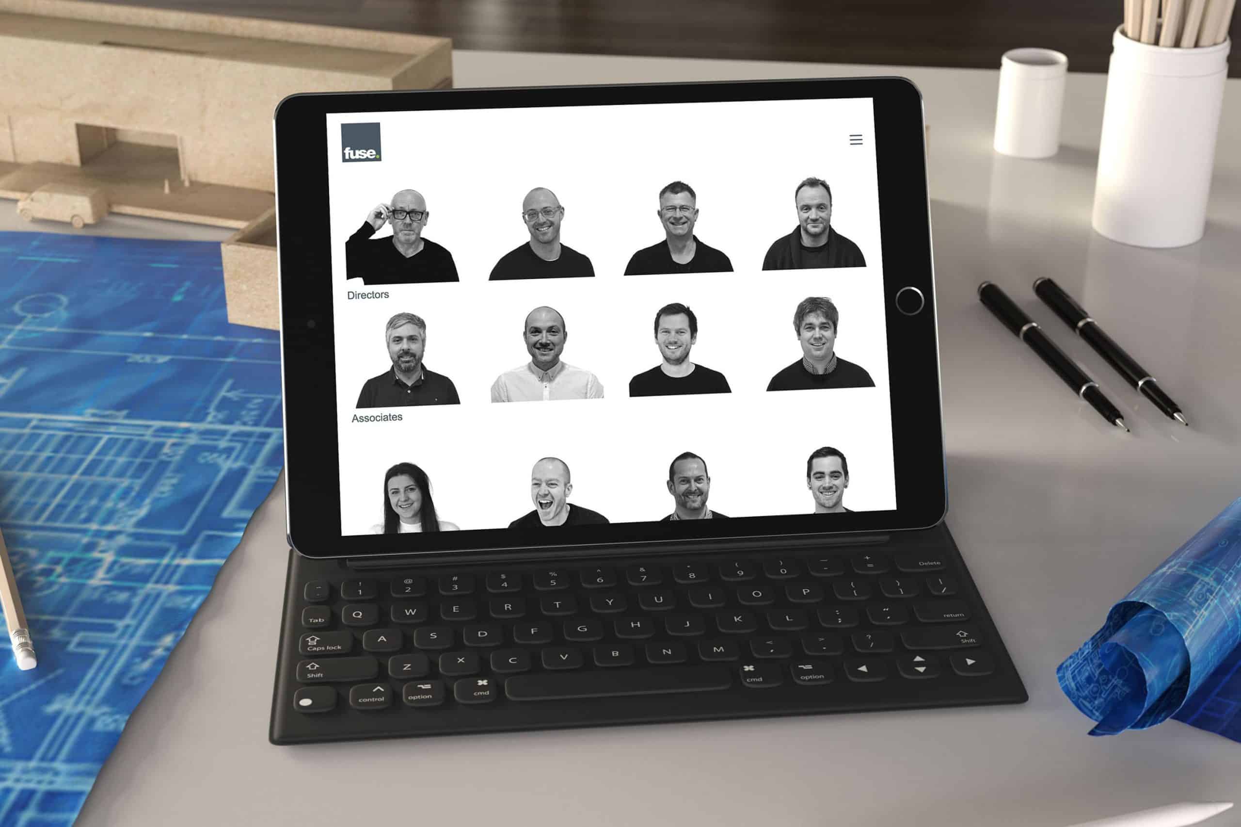 WordPress website design and development showcasing a clean, modern layout for an online presence for Fuse.
