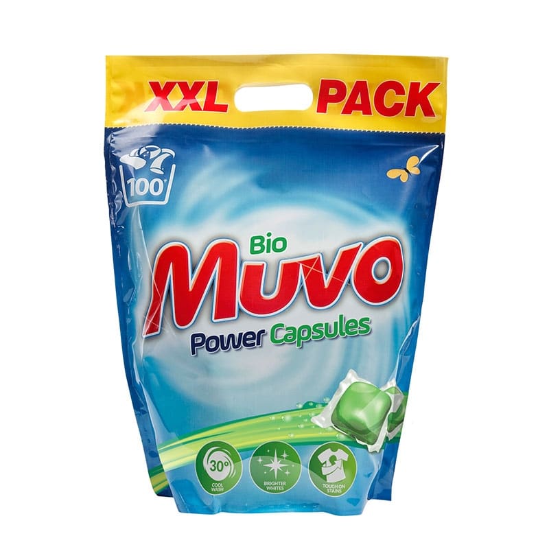 Muvo branding and packaging design showcasing a sleek, modern packaging solution.