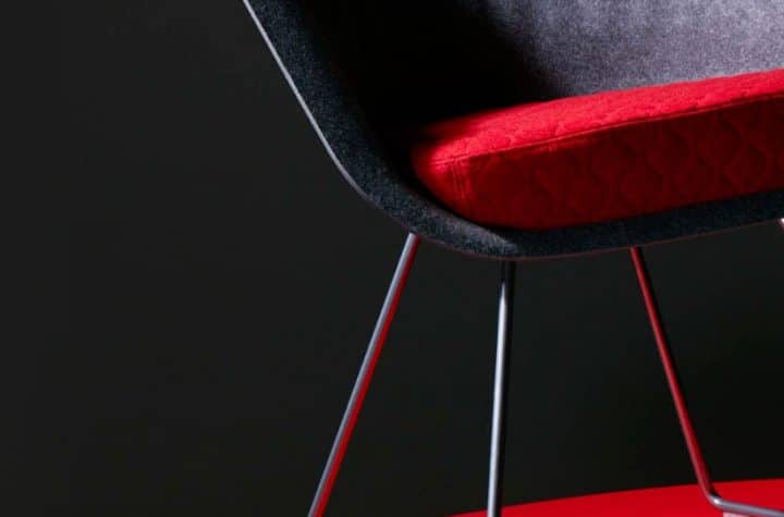 Pearl chair studio photography, highlighting product features and design for connection.