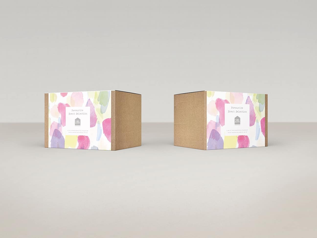 Armstrong Ward candle packaging design showcasing elegant packaging for a luxury brand.
