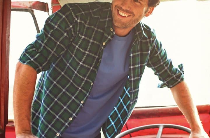 Joseph Turner fashion photography featuring a detailed close-up of a model in an old vehicle.