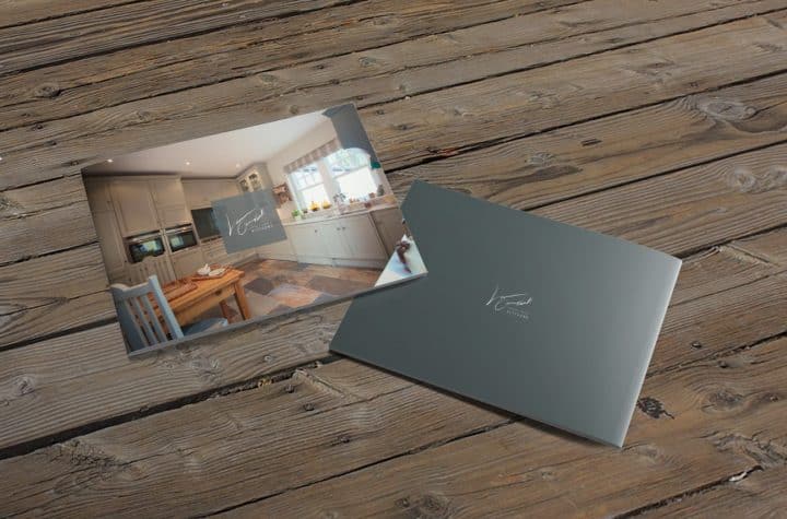 Laurence Campbell image showcasing the kitchen rebranding brochure design with attention to layout and style.