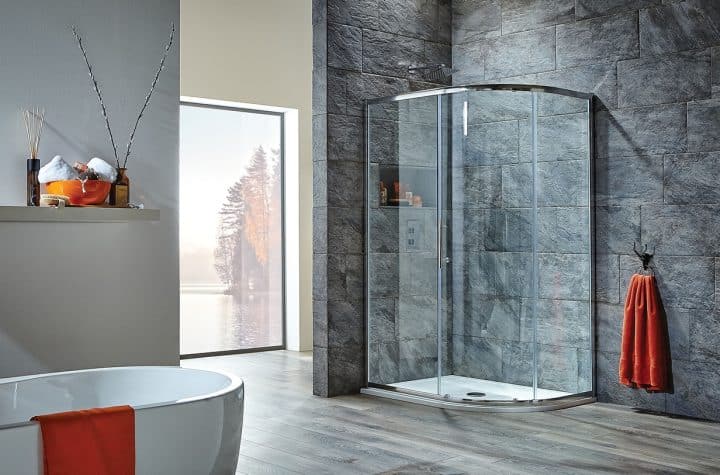 Roomset photography for Scudo Bathrooms, showcasing bathroom fittings in a professional setting.