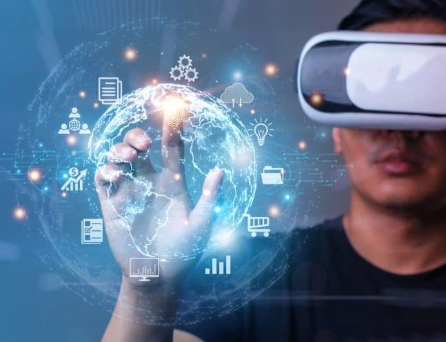 Augmented reality for social commerce, showing a cutting-edge integration of technology in shopping experiences.